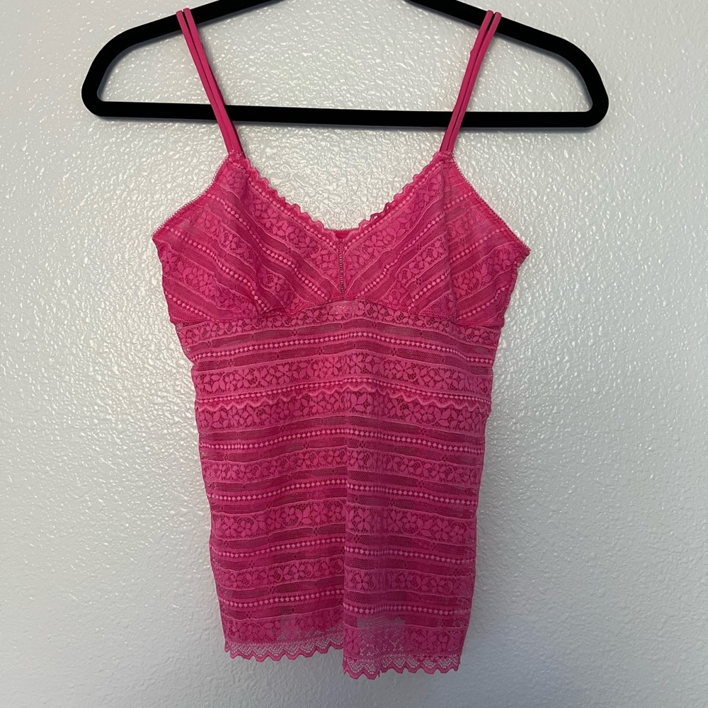 GAP Pink Lace Camisole Top